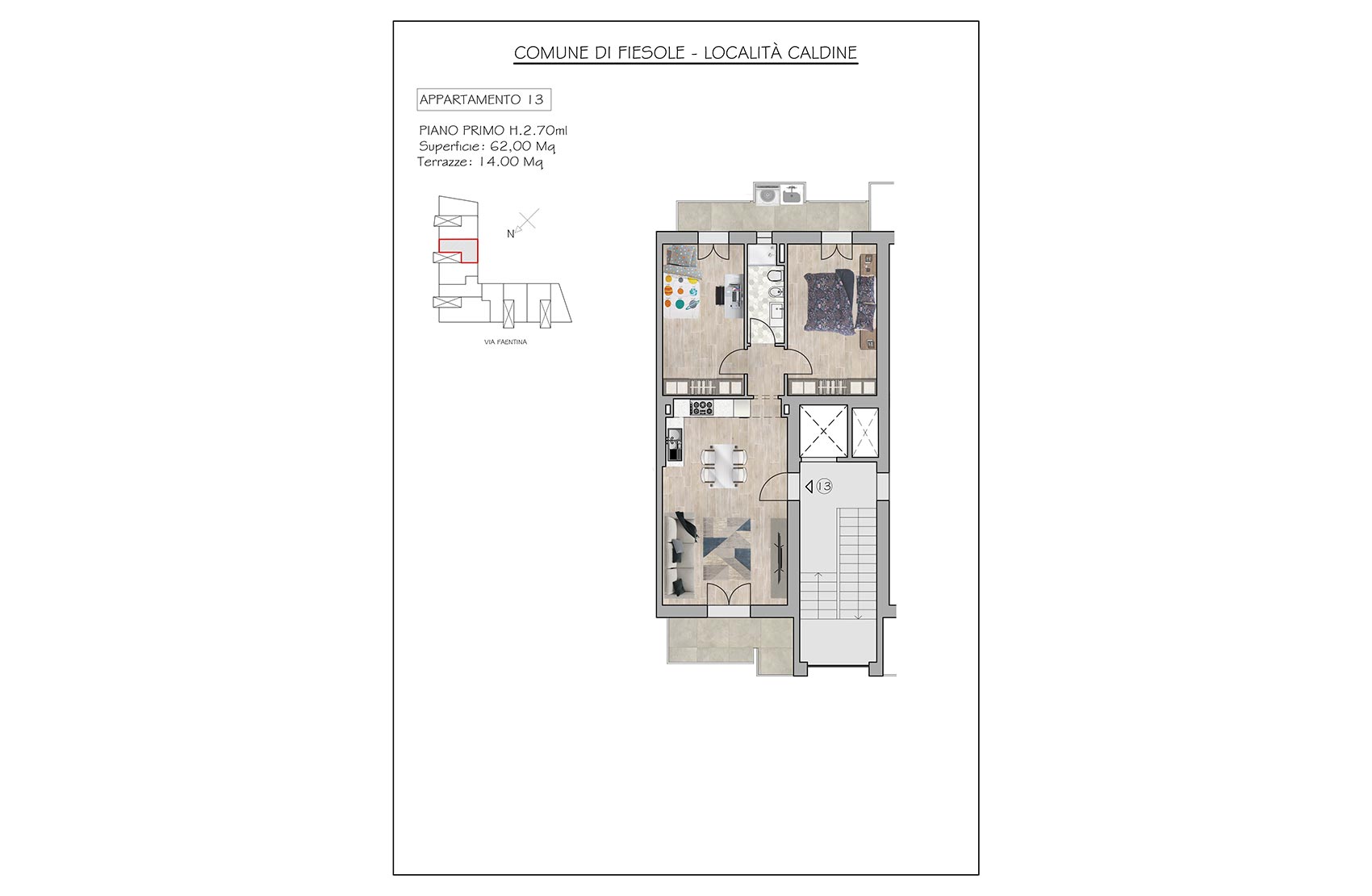 Appartamento n. 13 - Planimetria