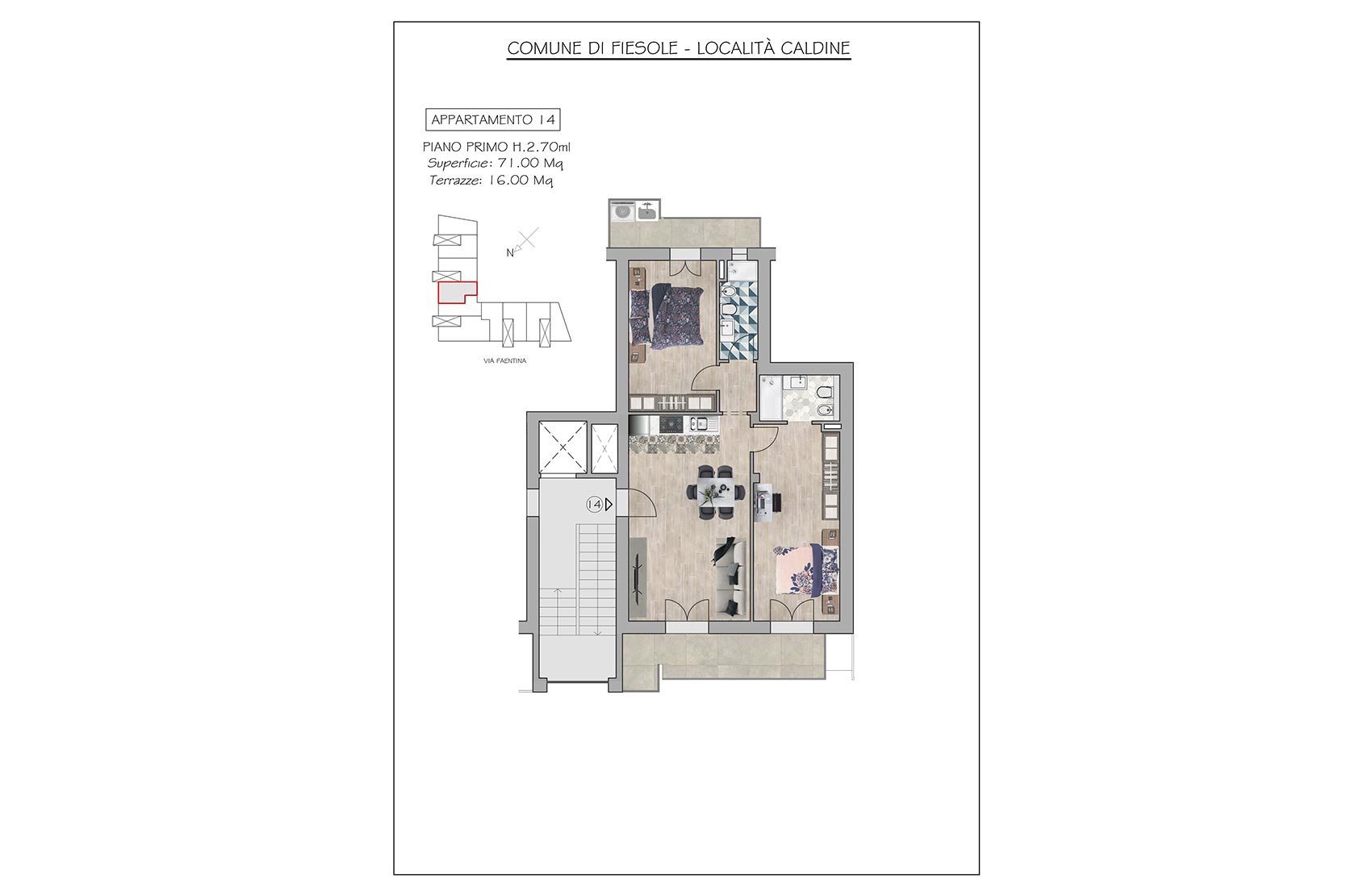 Appartamento n. 14 - Planimetria