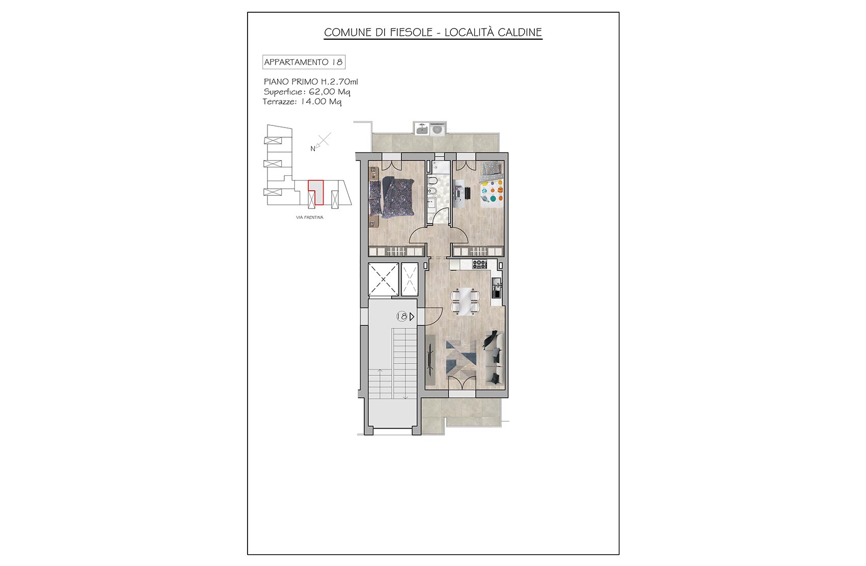 Appartamento n. 18 - Planimetria