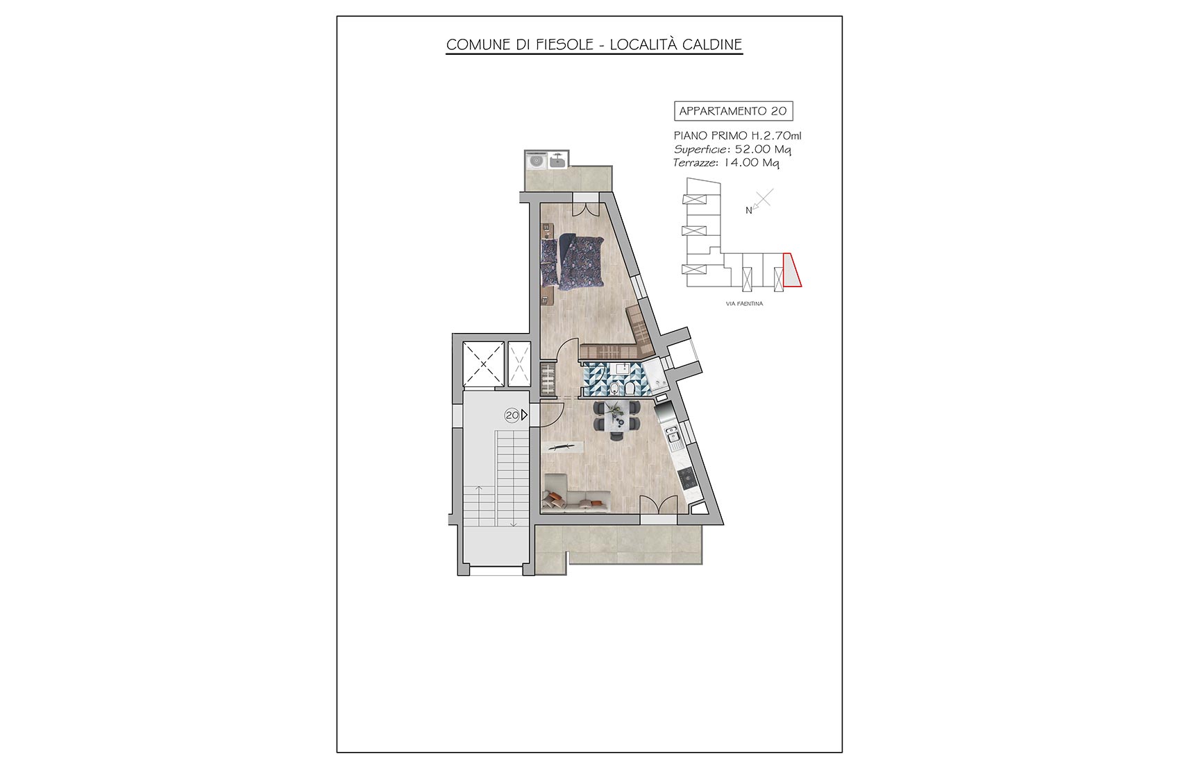 Appartamento n. 20 - Planimetria