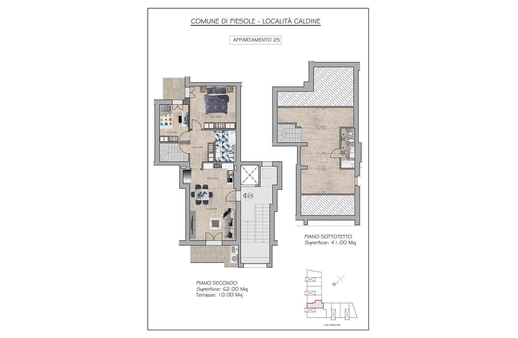 Appartamento n. 25 - Planimetria